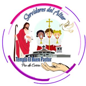 servidores del altar del templo