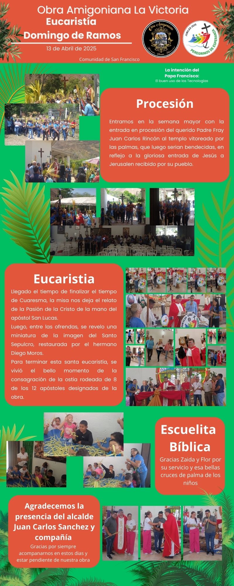 Eucaristia Domingo de Ramos 13/04/2025