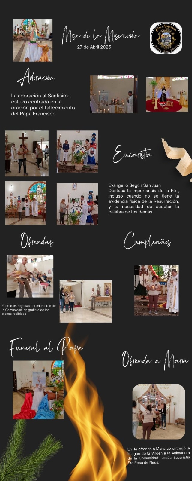 Eucaristía Domingo de la misericordia 27/04/2025