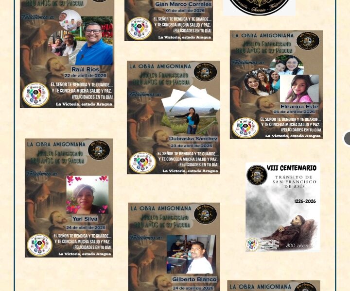 CUMPLEAÑEROS MES DE ABRIL 2026